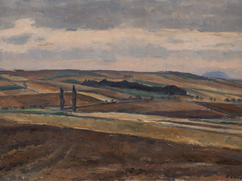 1885-Václav Rabas - Autunno a Slany